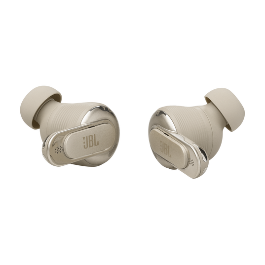 JBL Tour Pro 3 - Latte - True Wireless Noise Cancelling earbuds with Smart Charging Case&trade; - Detailshot 2